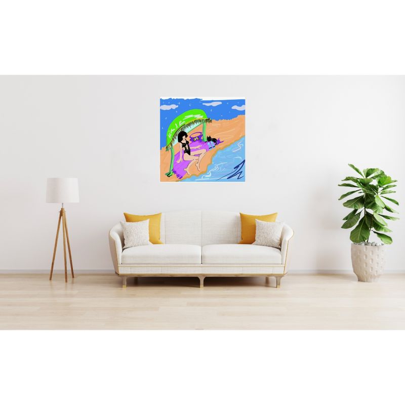 Swimming Time Art Print image