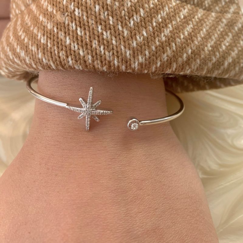 North Star Cuff In Sterling Silver image