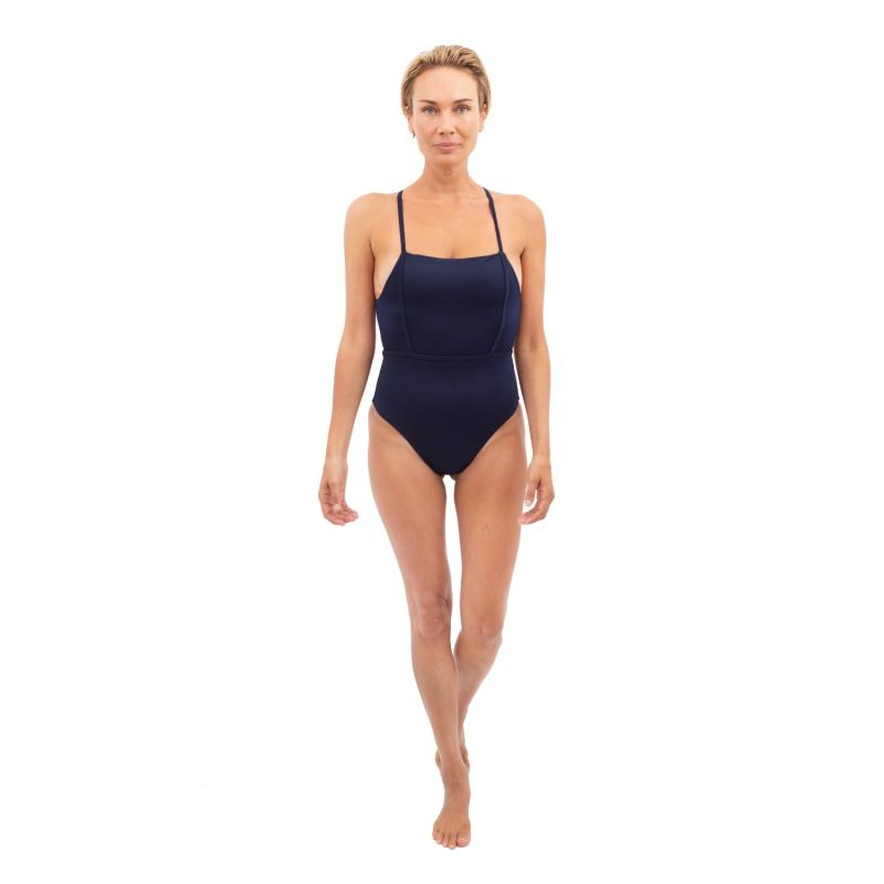 Byron Bay One-Piece Swimsuit In Deep Sea Blue image