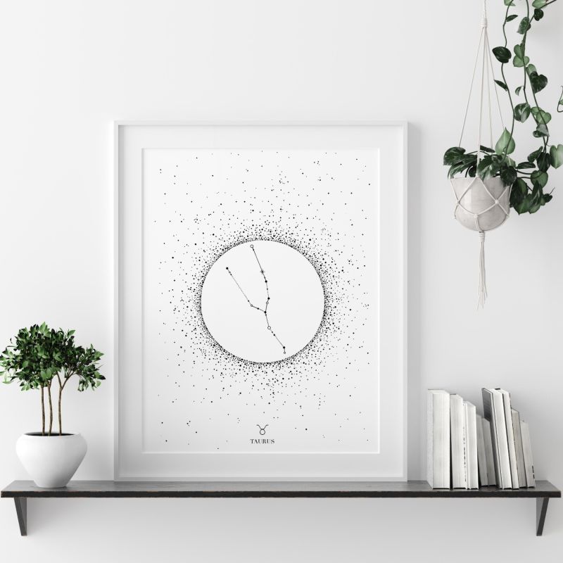 'Taurus Star Sign' - Fine Art Print A3 image