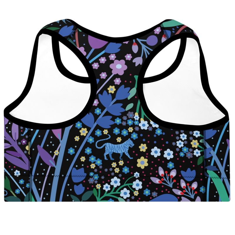 Sports Bra In Night Garden image