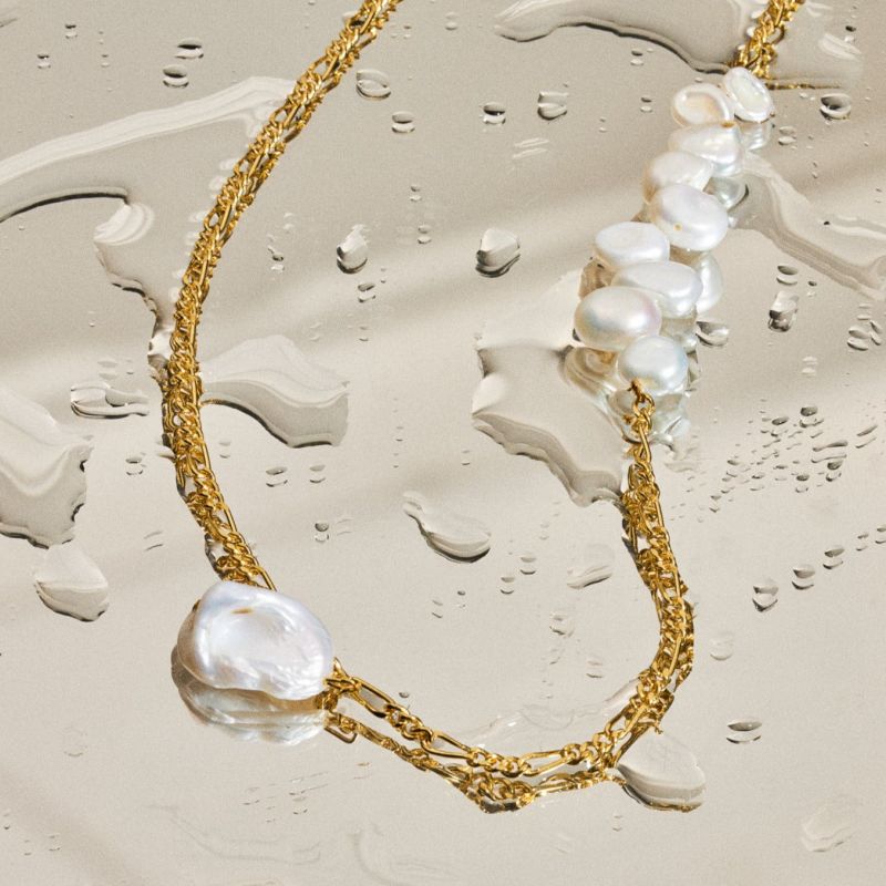 Nassa Pearl Necklace - 18K Gold Vermeil image