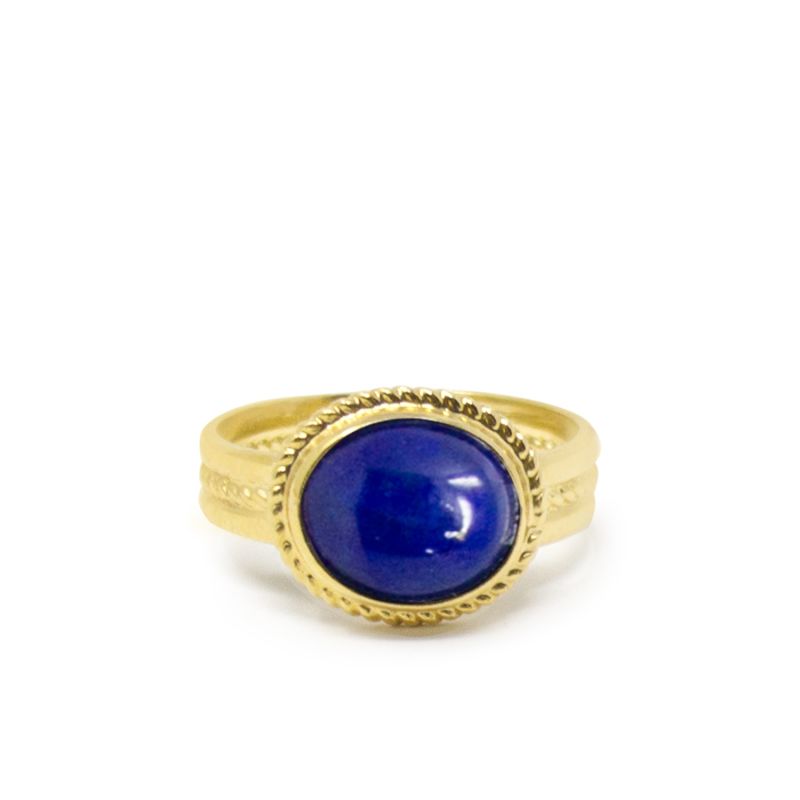 Fascetta Gold-Plated Lapis Ring image