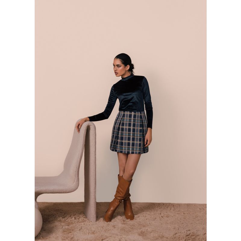 plaid skirt mini