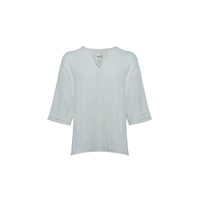 V Neck Ecru Shirt image