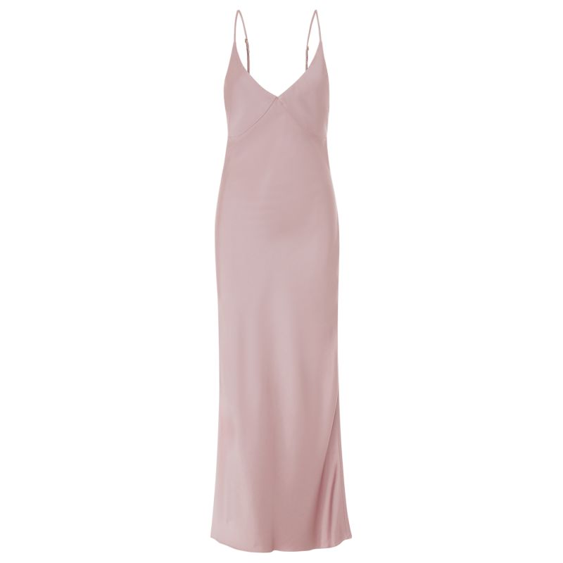 V-Neck Slip Dress In Dusty Pink | MYKAFTAN | Wolf & Badger