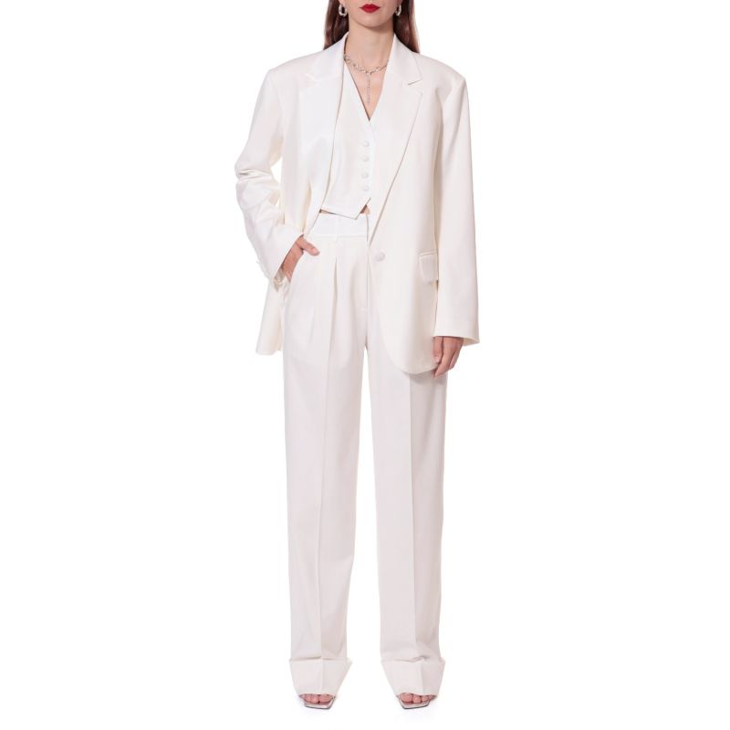 Frankie Aesthetic White Trousers - Long image