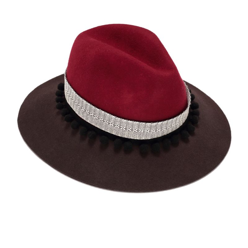 Two Tone Felt Fedora image