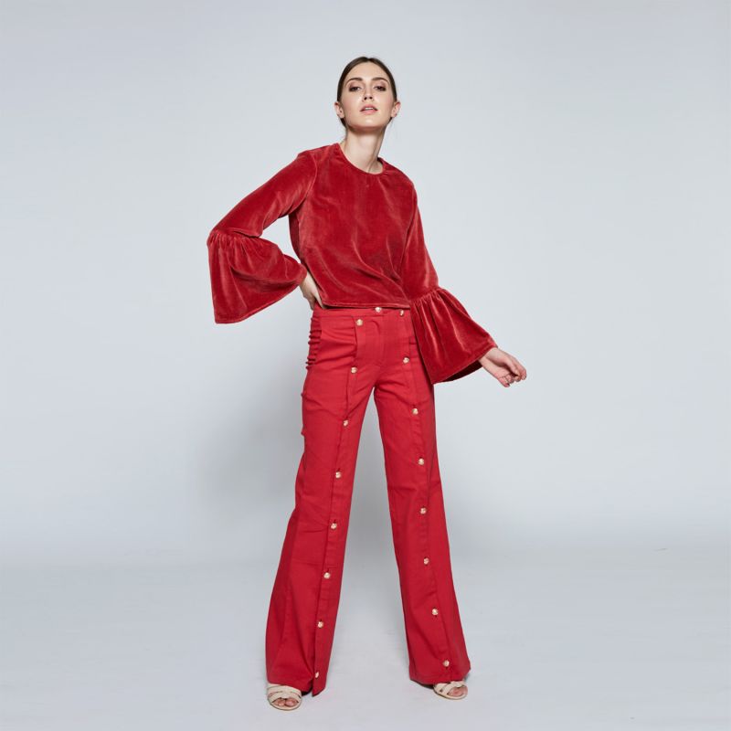 The Mahliqa Trouser In Red image