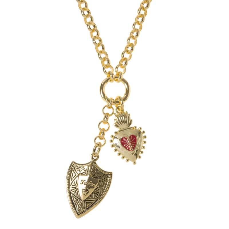 Gold Belcher Courageous Necklace image