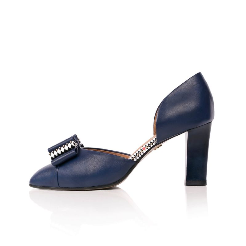 Anna Bow Heel - Royal Blue image