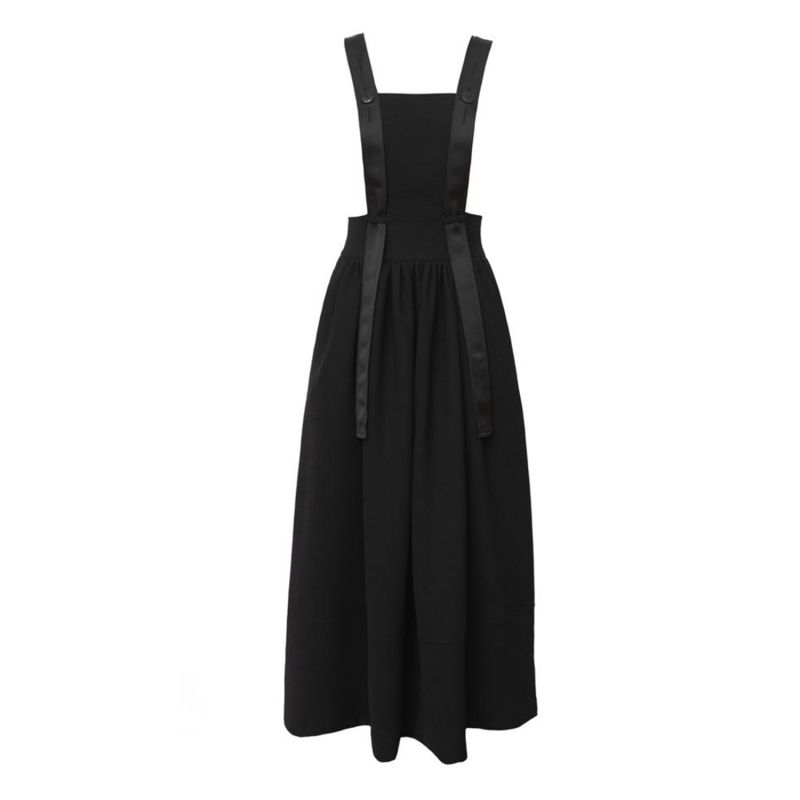 Midi Apron Dress With Adjustable Straps image