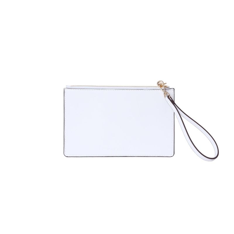 Vegan Apple Leather Zip Wallet White image