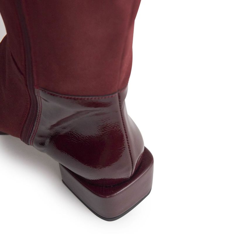 Vegan Boot Village Burgundy image