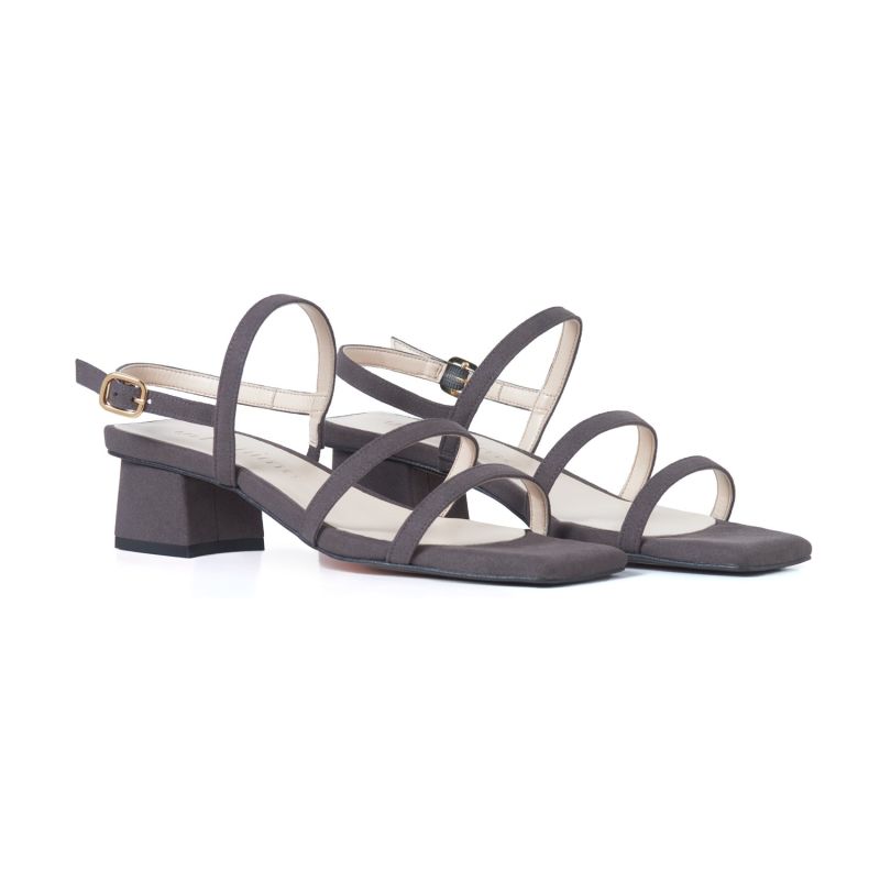 Vegan Heeled Sandal Glorieta Anthracite image