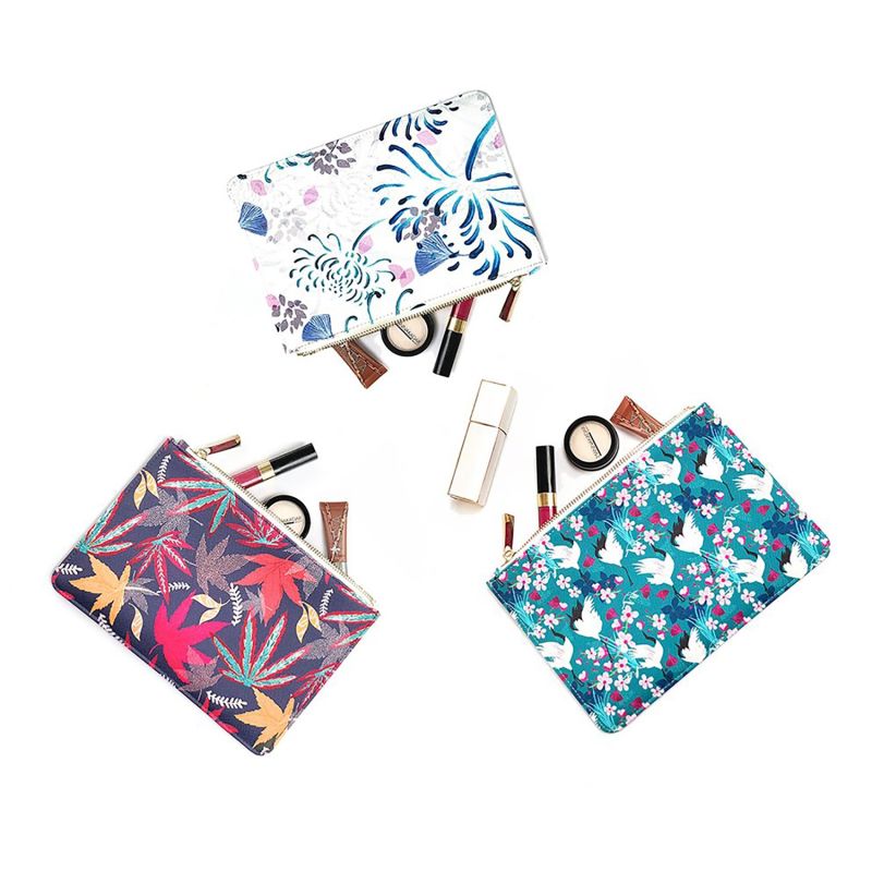 Vegan Leather Clutch - Florals image