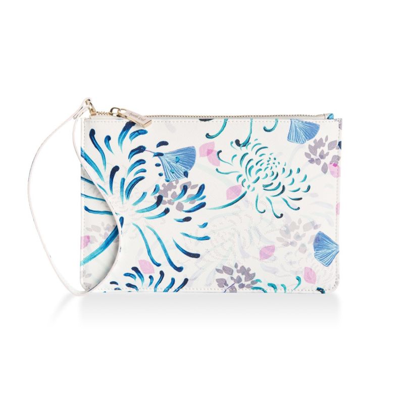 Vegan Leather Clutch - Florals image