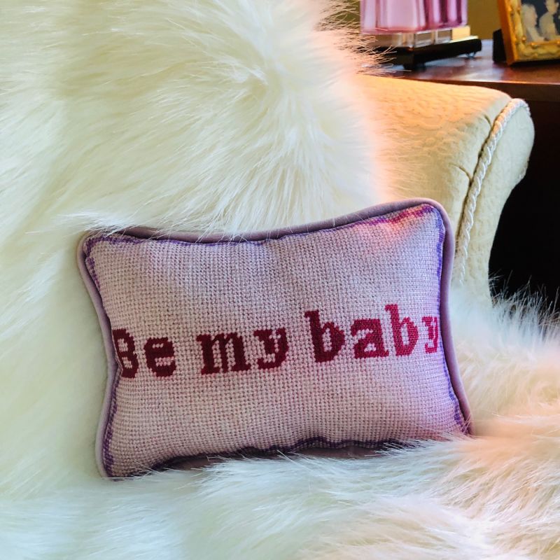 Velvet "Be My Baby" Toss Pillow image