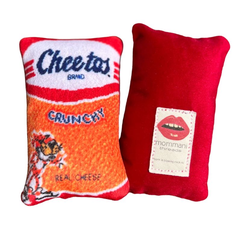 Velvet "Orange Crush Cheetos" Mini Pillows, Set Of Three image