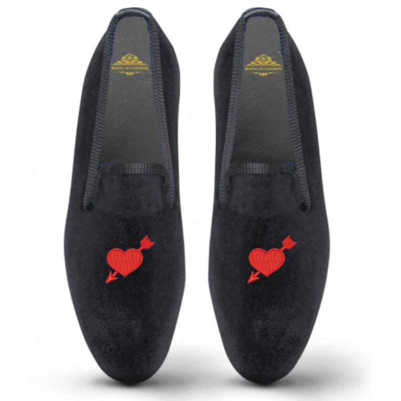 Velvet Slippers/ Loafers Shot Through The Heart image