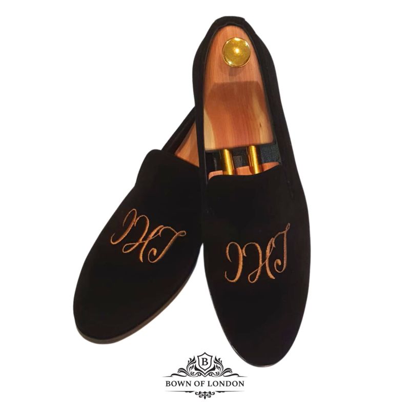 Velvet Slippers/ Loafers Welsh Dragon image