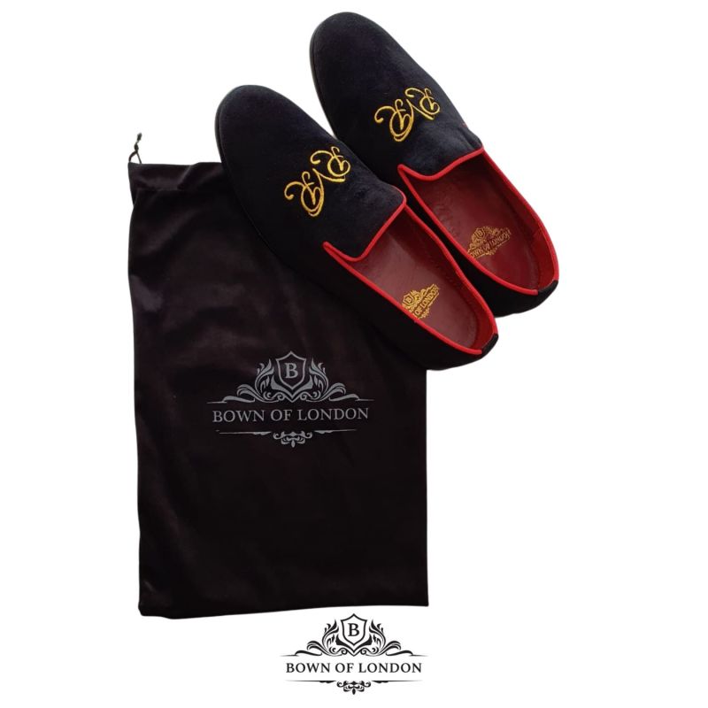 Velvet Slippers/ Loafers Flag Of England image