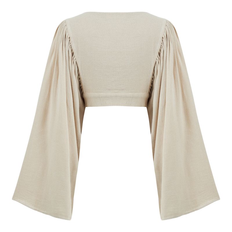 Venice Cross Top - Beige image