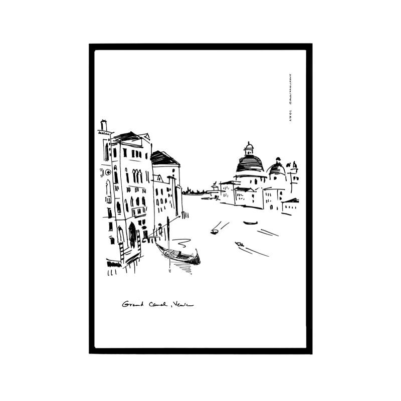 Venice Travel Poster: Italy Wall Art For Home Decor, Italy Travel Art Print image