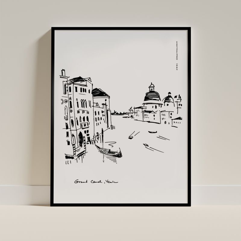 Venice Travel Poster: Italy Wall Art For Home Decor, Italy Travel Art Print image