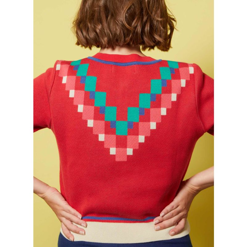 Vera - Red Mexican Terrace Cardigan image