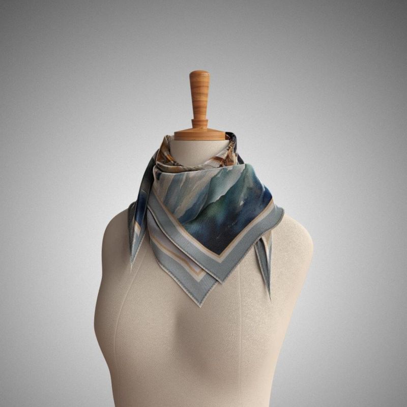 Vessels Square Silk Scarf image