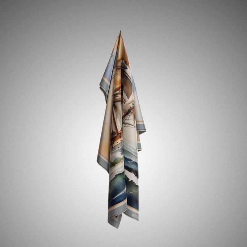 Vessels Square Silk Scarf image