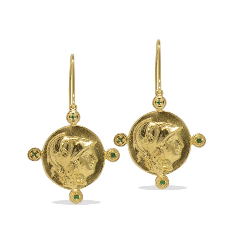 Athena Gold-Plated Earrings image