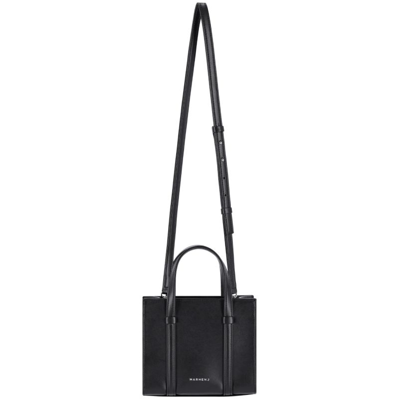 Apple Leather Shoulder Bag - Laura Mini - Luce Black image