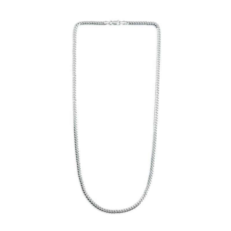 3.5Mm Miami Curb Chain Necklace Short image