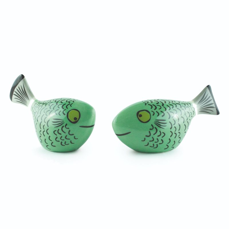 Green Fish Salt & Pepper Shakers image