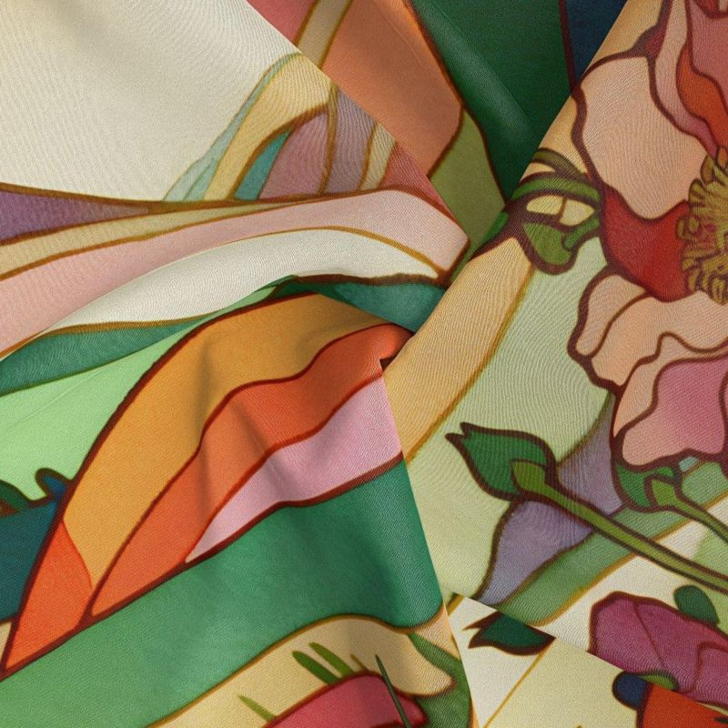 Vibrant Vista Square Silk Scarf image