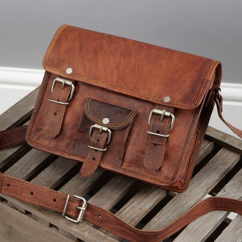 Vida Vintage Mini Leather Satchel image