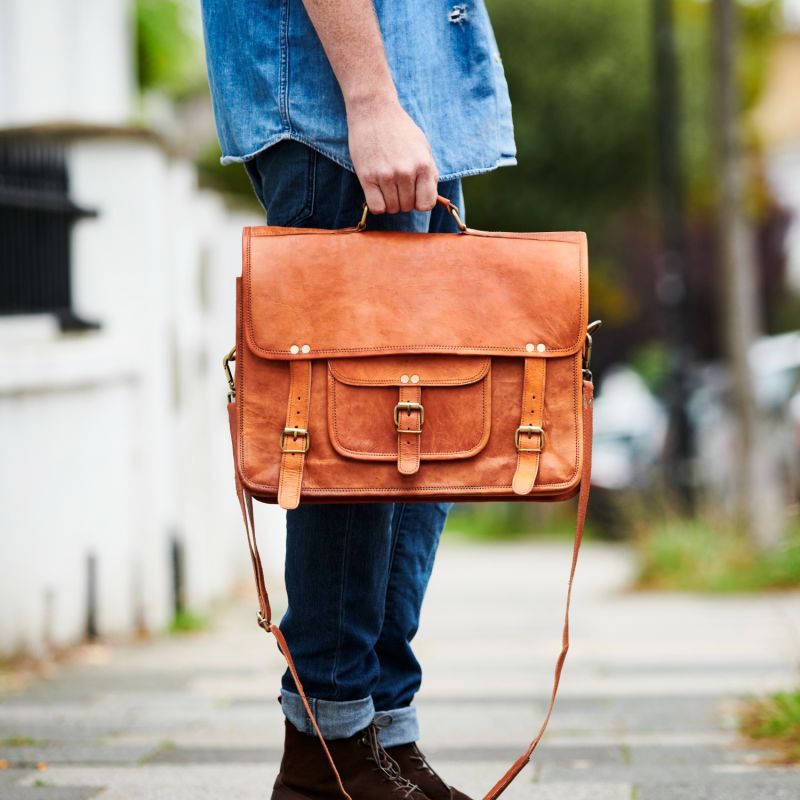 Vida Vintage Special Handmade Leather Laptop Bag | VIDA VIDA | Wolf ...