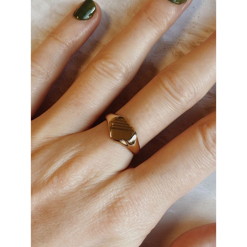 Vintage Heart Signet Ring image