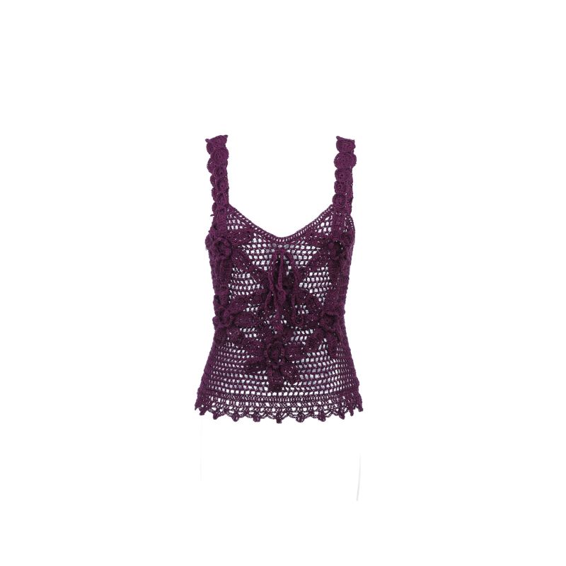 Violet Handmade Crochet Top image