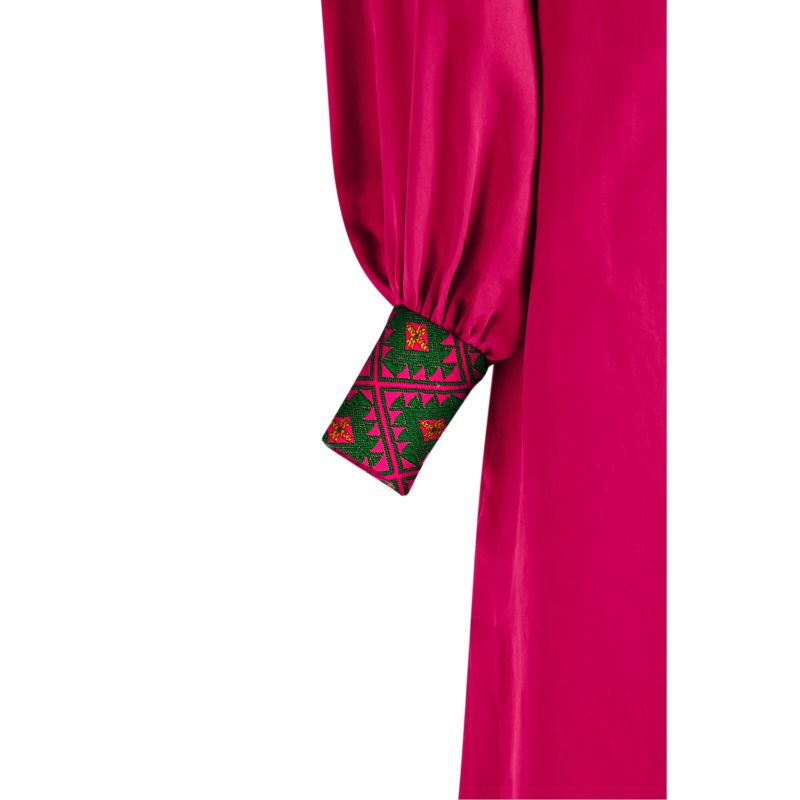 Viva Magenta Chiapas Embroidered Kaftan Caftan Option 1 image