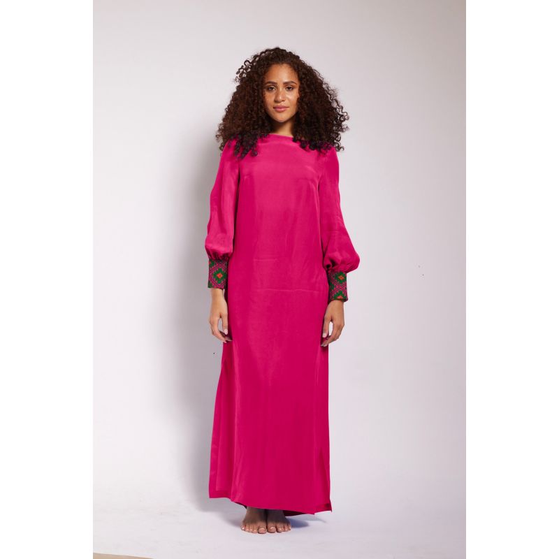 Viva Magenta Chiapas Embroidered Kaftan Caftan Option 1 image