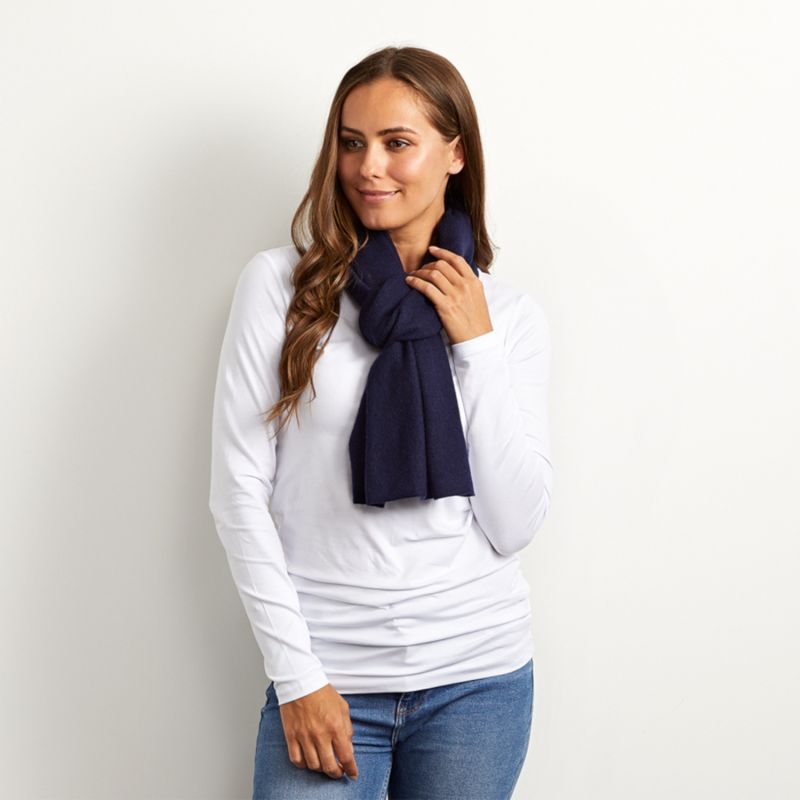 Lucy Navy Multi Way Cashmere Wrap image