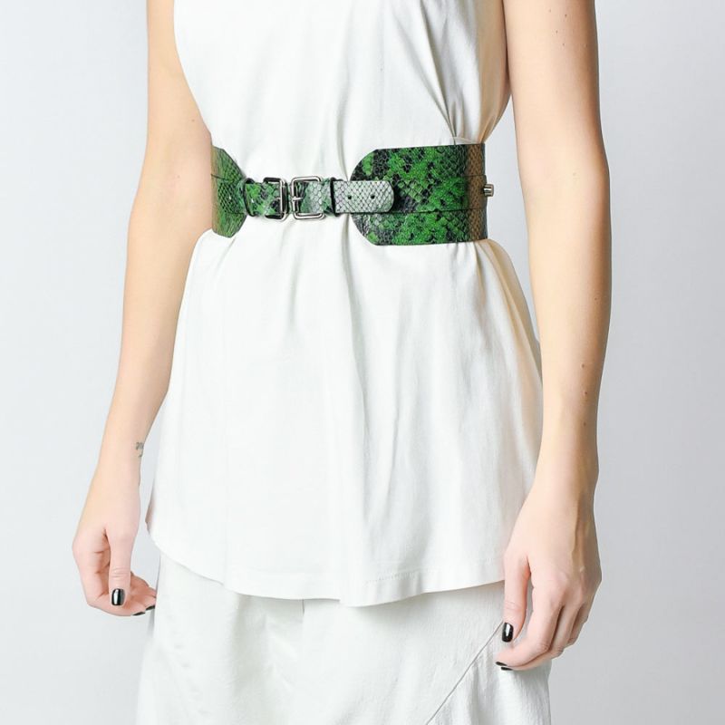 Leather Waist Mara Belt Green image