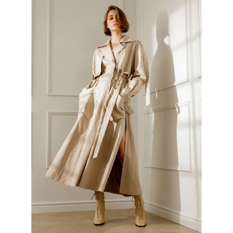 Harper Open-Back Trench Coat image