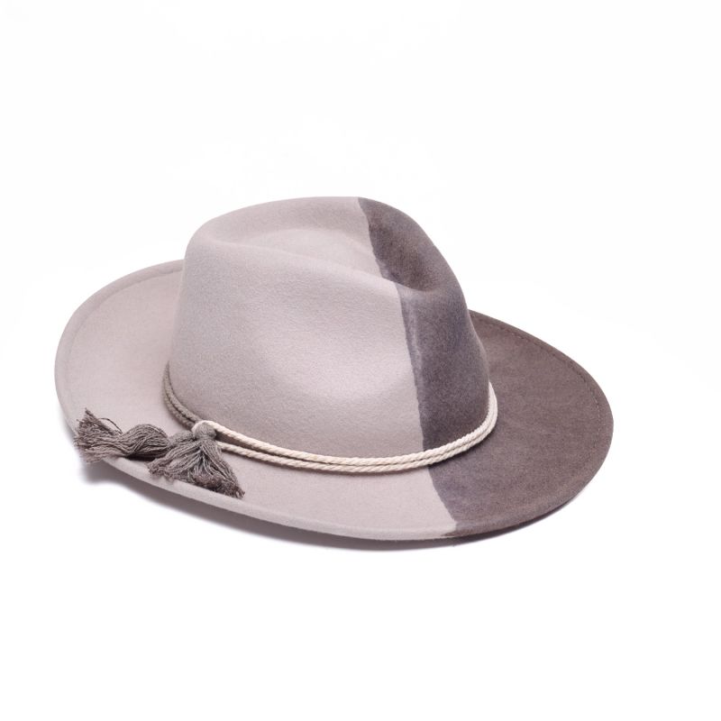 Fashionable Fedora Felt Hat With Tassels image