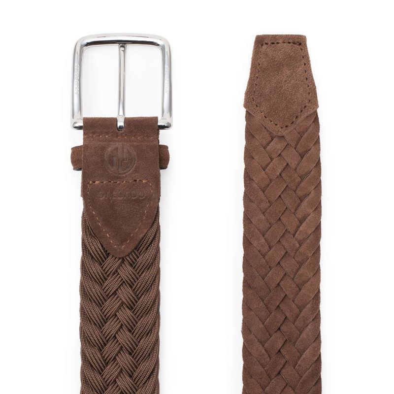 Braided Suede Belt Cognac Gilberto image