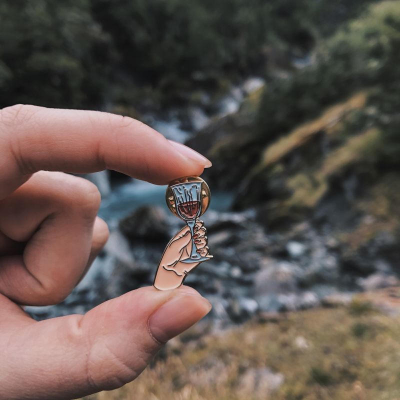 Enamel Pin Glass Of Wine image