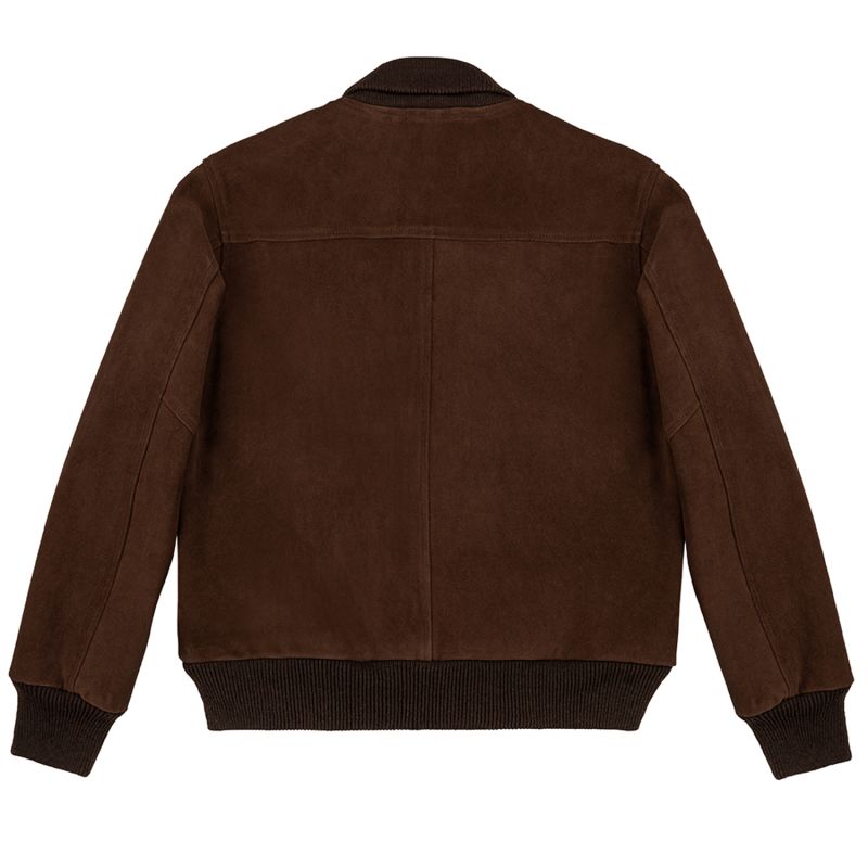 Voyageurs Bomber Suede Jacket-Hazelnut image